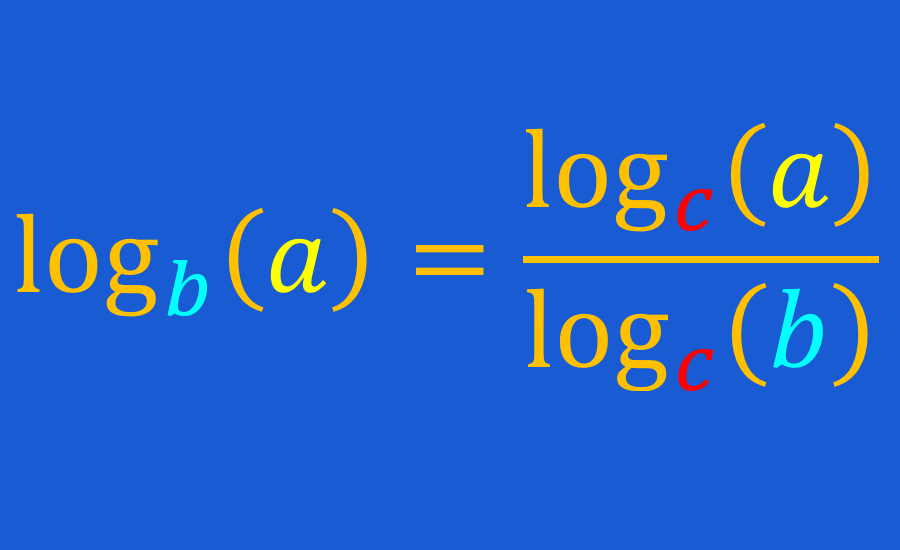 change of base of logarithms