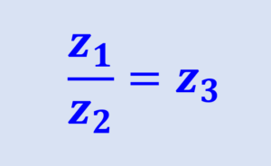 division of complex numbers