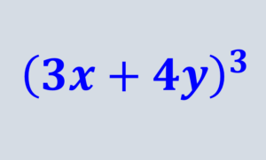 examples of binomials cubed