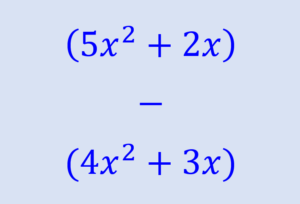 examples of subtraction of polynomials