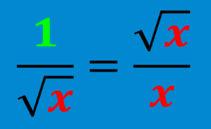how to rationalize denominators