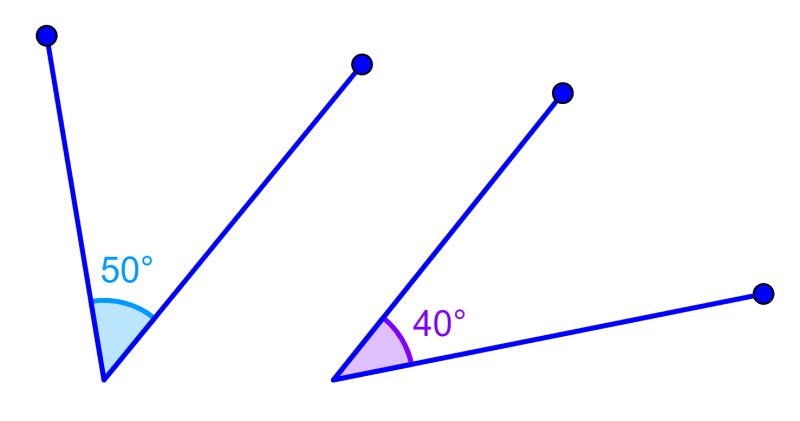 complementary angles in different places
