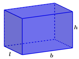 diagram of a rectangular prism with dimensions