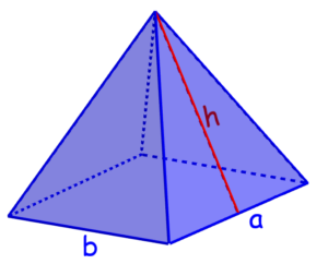 diagram of a rectangular pyramid