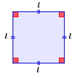 diagram of a square with dimensions