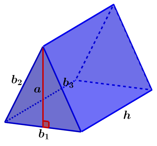 diagram of a triangular prism with all dimensions