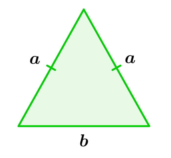 diagram of an isosceles triangle