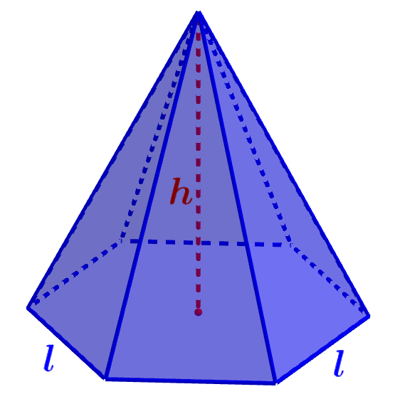 dimensions of a hexagonal pyramid