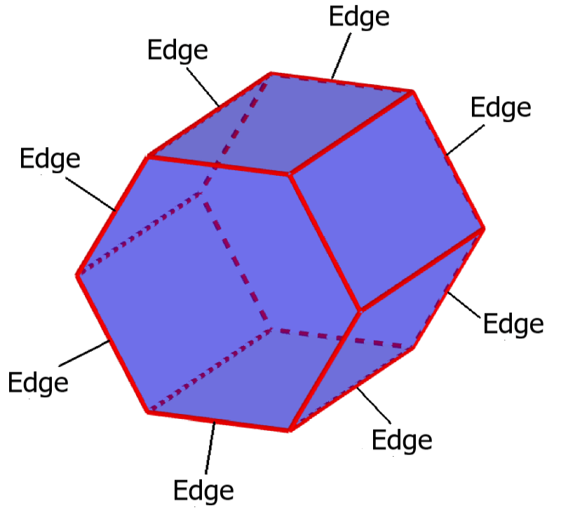edges of a hexagonal prism