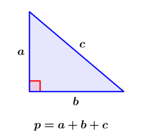 formula for the perimeter of a right triangle