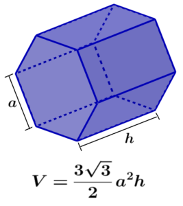 formula for the volume of a hexagonal prism