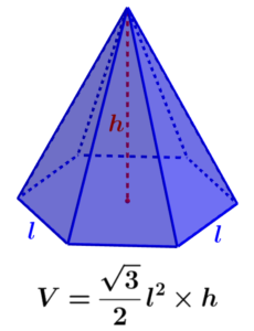 formula for the volume of a hexagonal pyramid