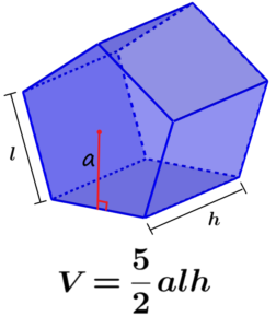 formula for the volume of a pentagonal prism