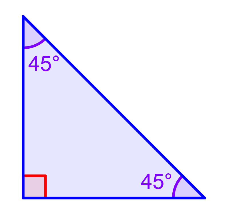 Isosceles Right Triangle – Formulas and Examples