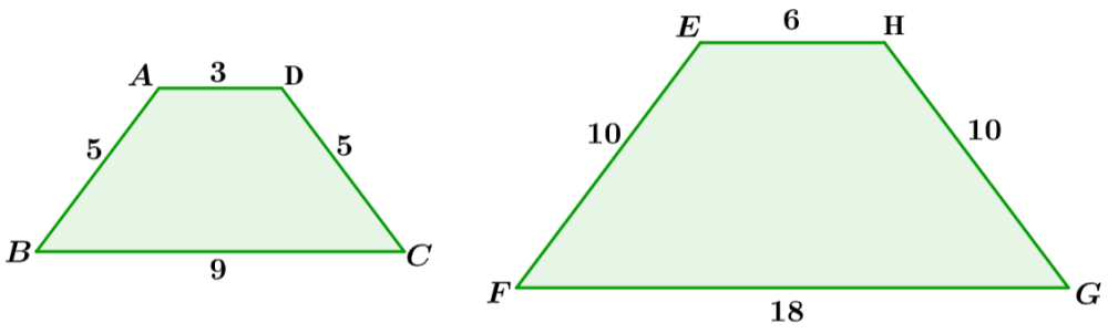example of similar figures trapezoid