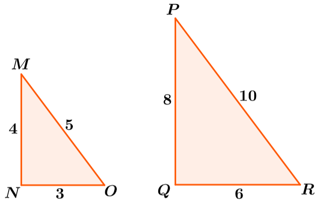 example of similar figures triangle