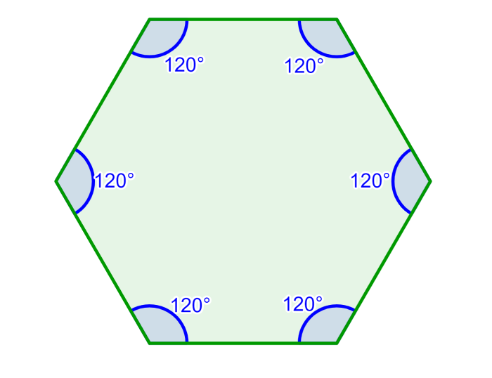 Interior Angles and Sum of a Hexagon with Examples