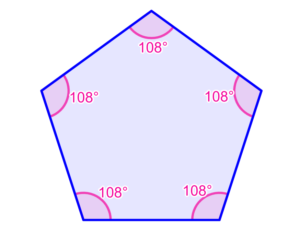 interior angles in a pentagon