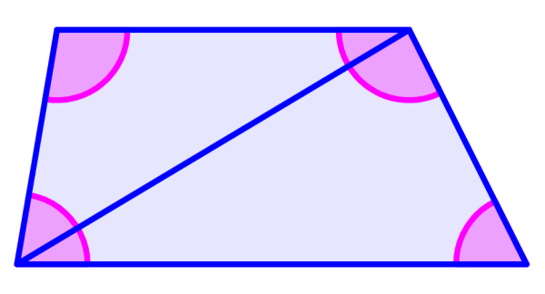 interior angles in a trapezoid
