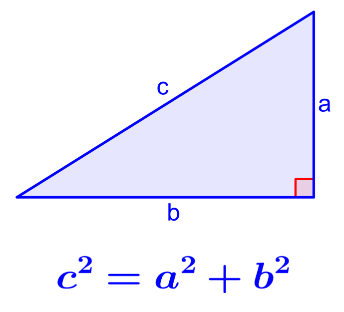 pythagorean theorem on a right triangle