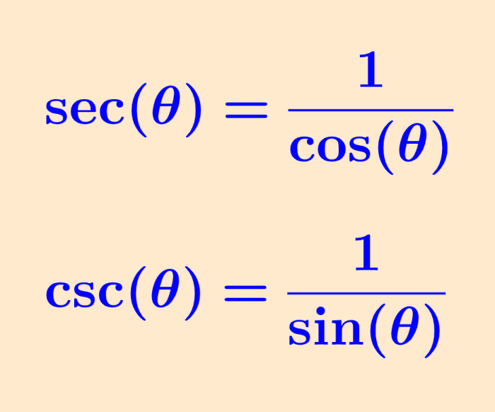 Reciprocal Identities – Formulas and examples