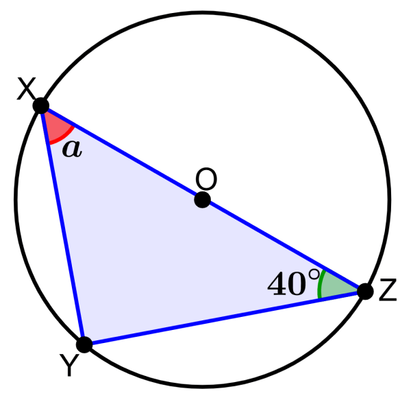 Thales' theorem - problem 2