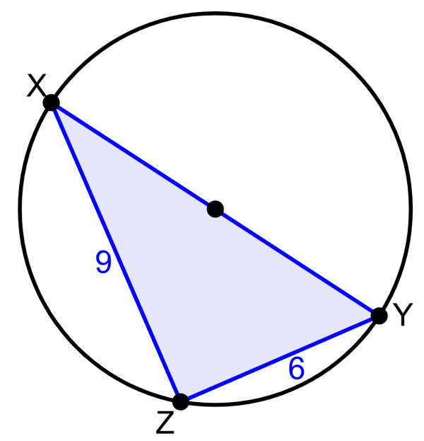 Thales' theorem - problem 3