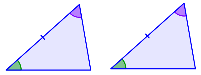 congruent triangles by criteria angle-side-angle