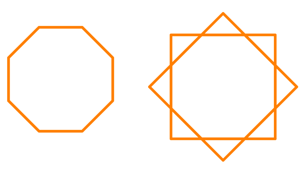 diagram of stellated polygon- octagon example 3