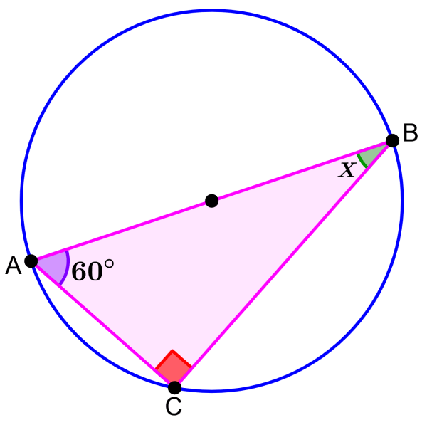 example 1 of Thales' theorem