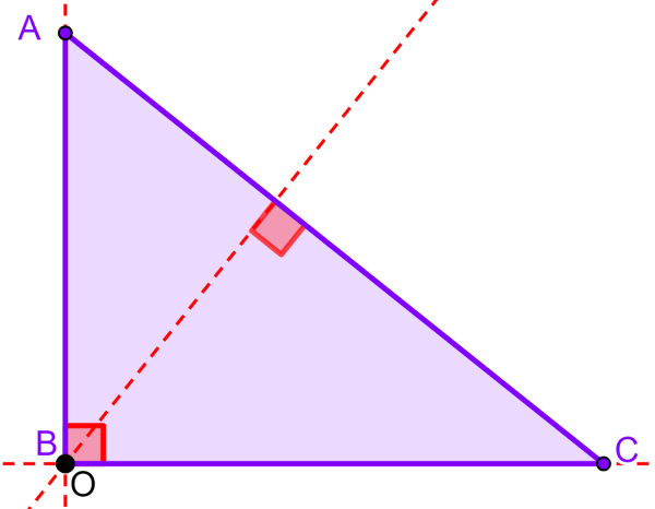 orthocenter of a right triangle