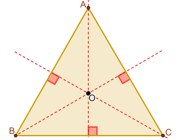 orthocenter of an equilateral triangle