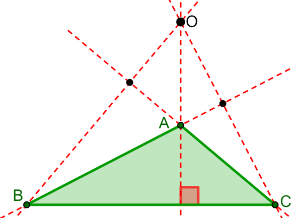 orthocenter of an obtuse triangle