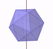 Axis of symmetry of Platonic solids