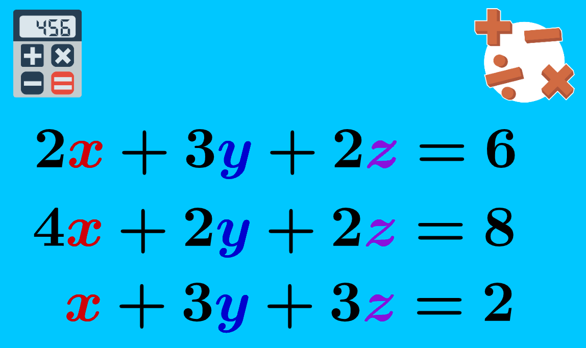 3×3 System of Equations Calculator