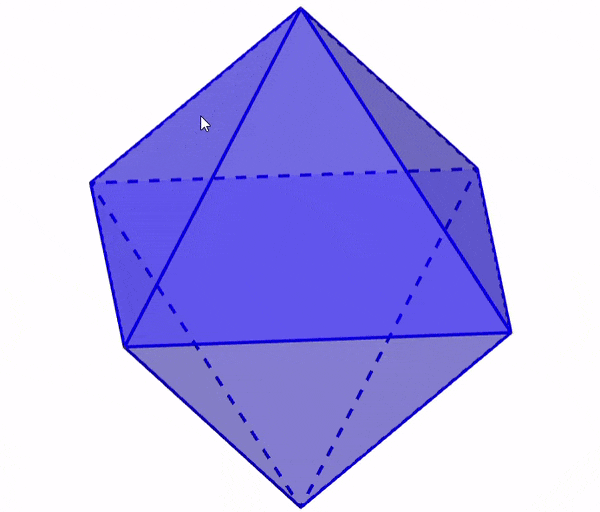 Faces of an octahedron