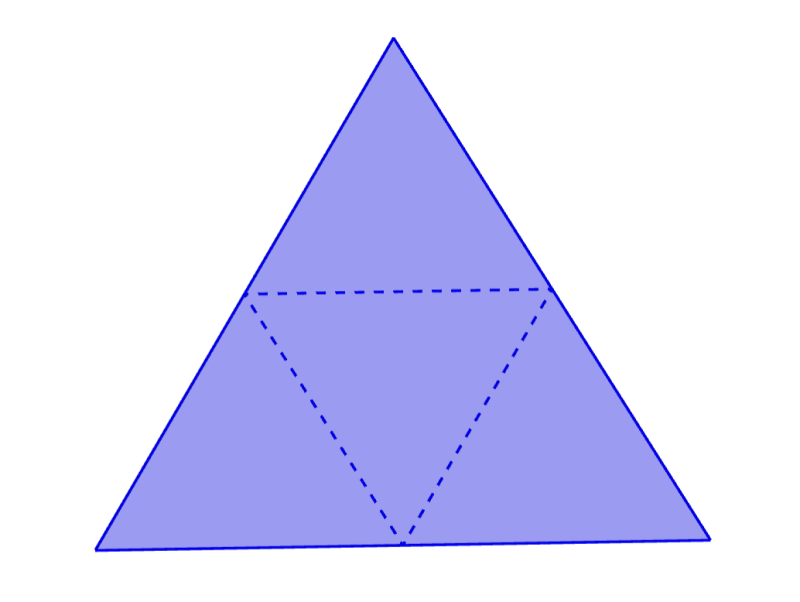 Net of a tetrahedron