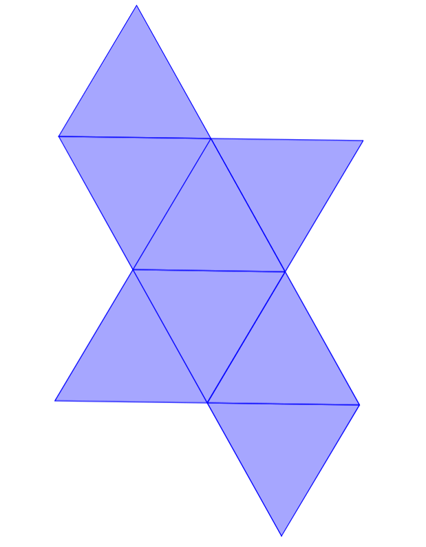 Net of an octahedron