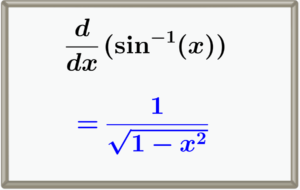 Derivative of arcsine, inverse sine