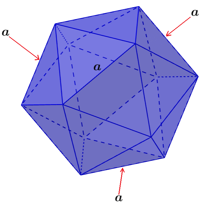 Icosahedron with sides