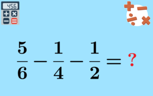 10 examples of subtracting fractions