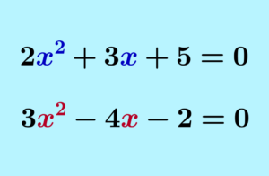 20 Quadratic equations examples with answers
