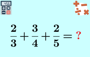 Adding 3 or more fractions