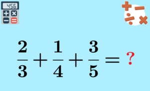Adding fractions with the different denominator (unlike)