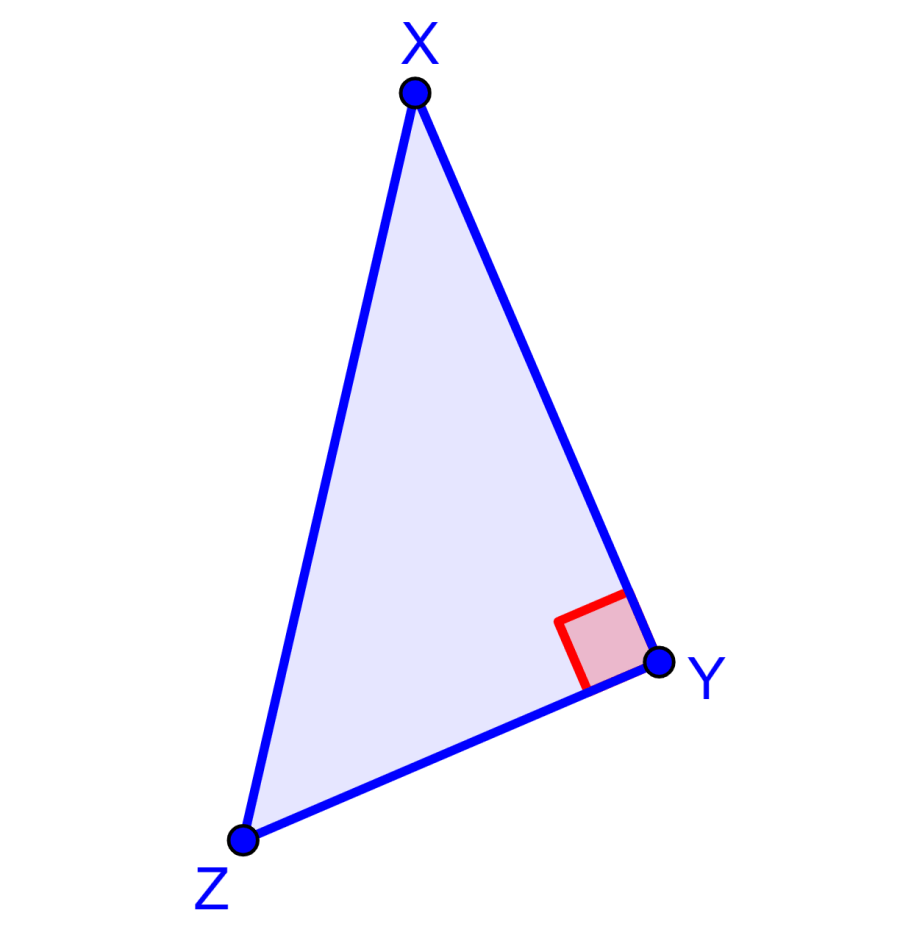 Right triangle XYZ