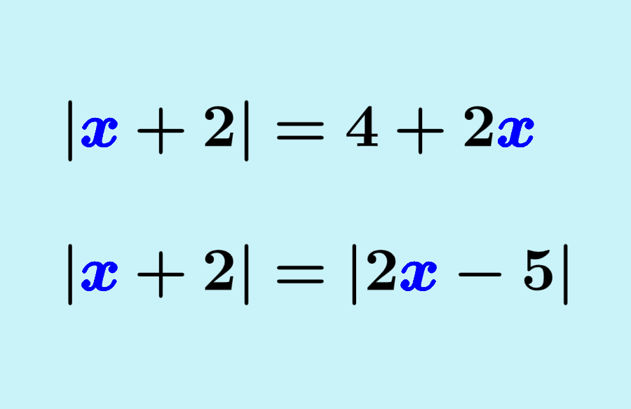10 Examples of Equations with Absolute Value with Answers