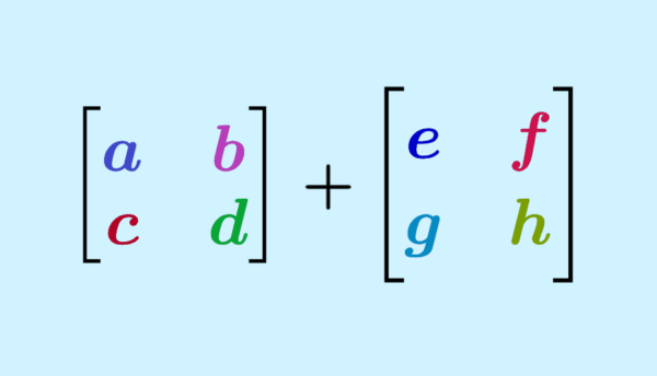 Addition and subtraction of 2x2 matrices