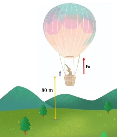 Vertical projectile motion exercise 4