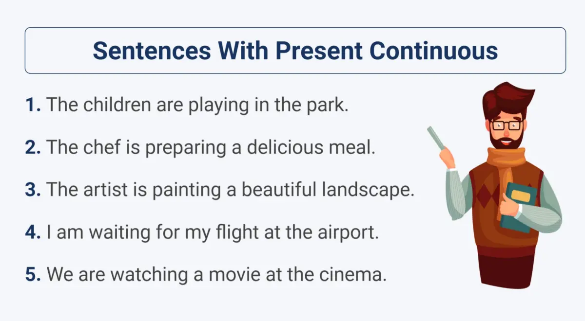 50 Sentences in Present Continuous – With Pronunciation